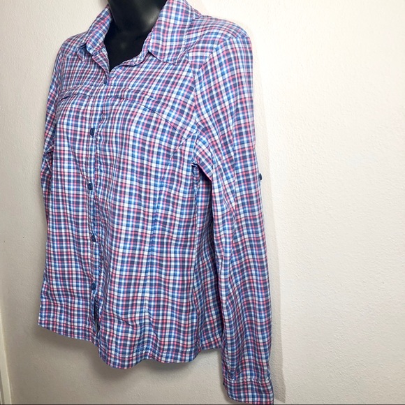 Chemise Columbia Omni-Shade Homme 2XL – Protection Solaire – À Carreaux Marron – Manches Longues